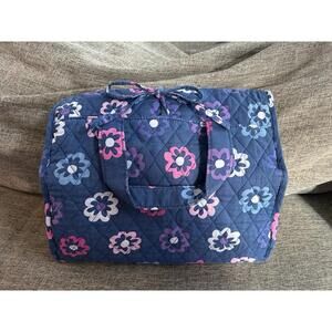 Vera Bradley Grand Traveler Hanging Makeup Cosmetic Carrier In Ellie Flowers